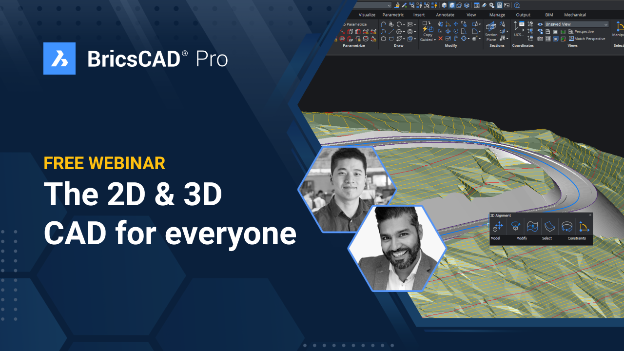 BricsCAD Pro: 2D & 3D CAD For Everyone LIVE WEBINAR - KTF Software