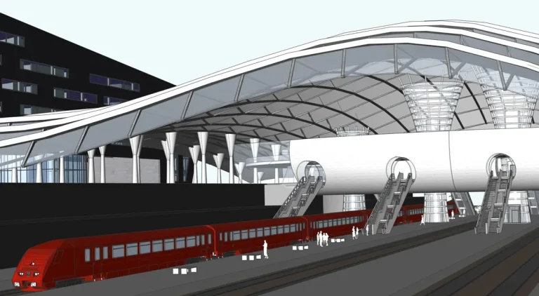 BricsCAD BIM training guide showing architectural model example for download